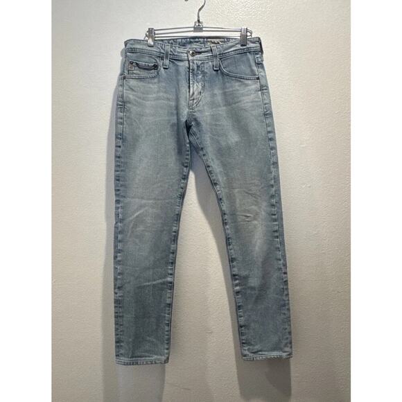 AG Adriano Goldschmied Size 29 Dylan Slim Skinny Blue Light Wash Jeans ALTERED - Picture 1 of 10